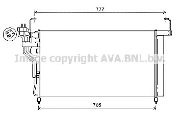 AVA QUALITY COOLING Конденсатор, кондиционер HY5347D